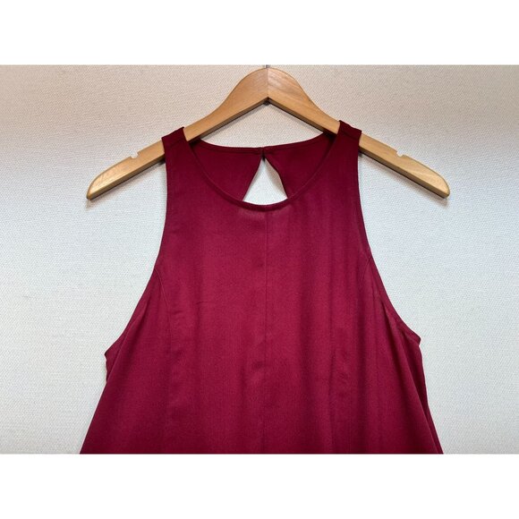 Abercrombie & Fitch Womens Swing  A Line Dress Summer Size Medium Red Sleeveless - Picture 5 of 13
